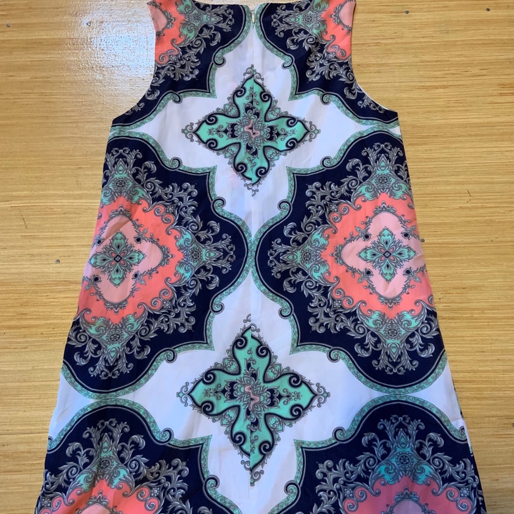 Mock Neck Shift Dress